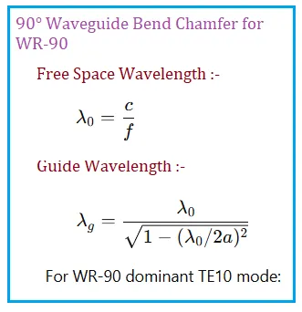 Waveguide Bend Formula