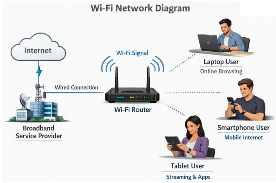 Wi-Fi Network Diagram