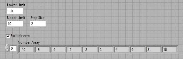 Decimal number generator labview vi front panel