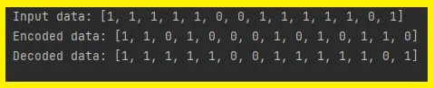 Differential encoder decoder python output