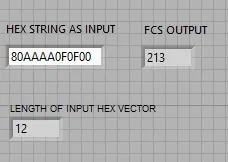 FCS LabVIEW VI Source Code for Error Detection