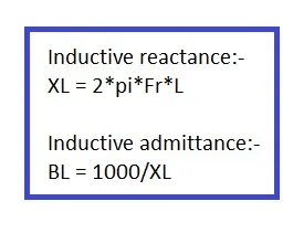 inductive reactance calculator formula