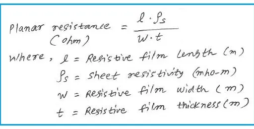 Planar Resistance Calculator