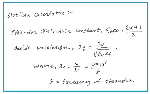 Slotline Calculator: Determine Parameters