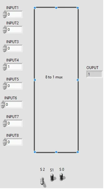 8 to 1 multiplexer labview vi FP