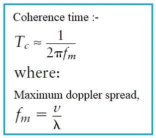 Coherence time formula