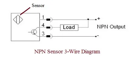 NPN Sensor 3 wire diagram