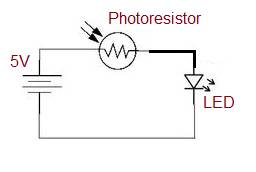 Photoresistor circuit