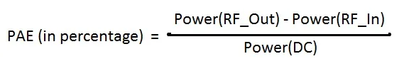RF Amplifier PAE Equation