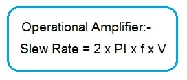 op amp slew rate formula
