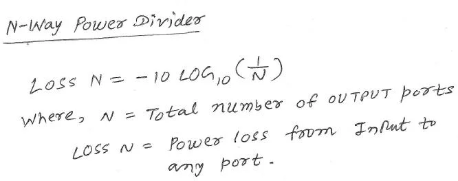 power divider calculator equation