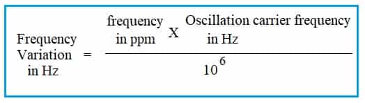 ppm to Hz converter equation