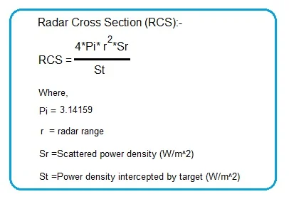 radar RCS formula